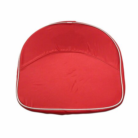 AFTERMARKET RED VINYL SEAT CUSHION WITH FORD SCRIPT LOGO SEQ90-0535